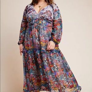 NWT Anthropologie Peasant Maxi Dress